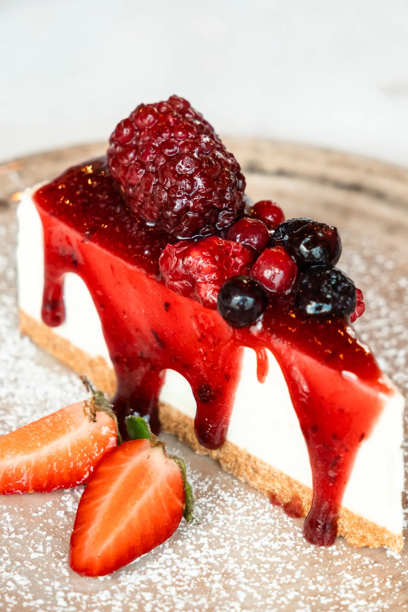 Red berry dessert